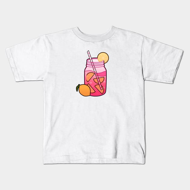 Pink Lemonade Kids T-Shirt by leoleon